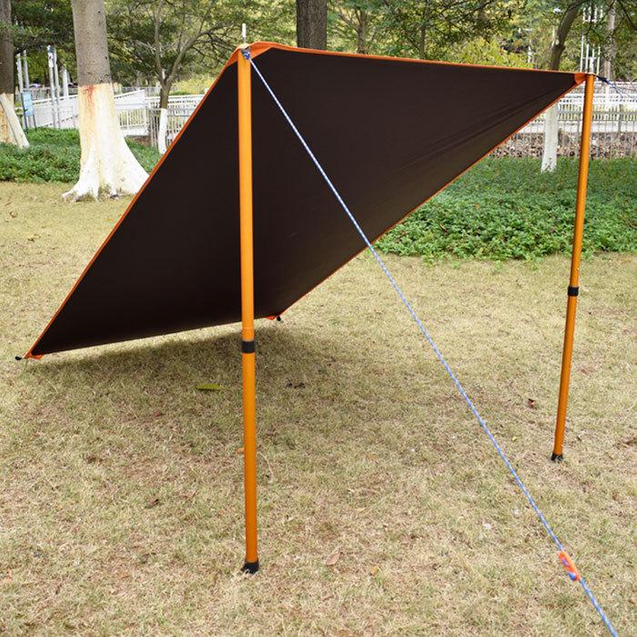 GeerTop】(ブラック・グリーン) グランドシート(180cm×210cm)テント