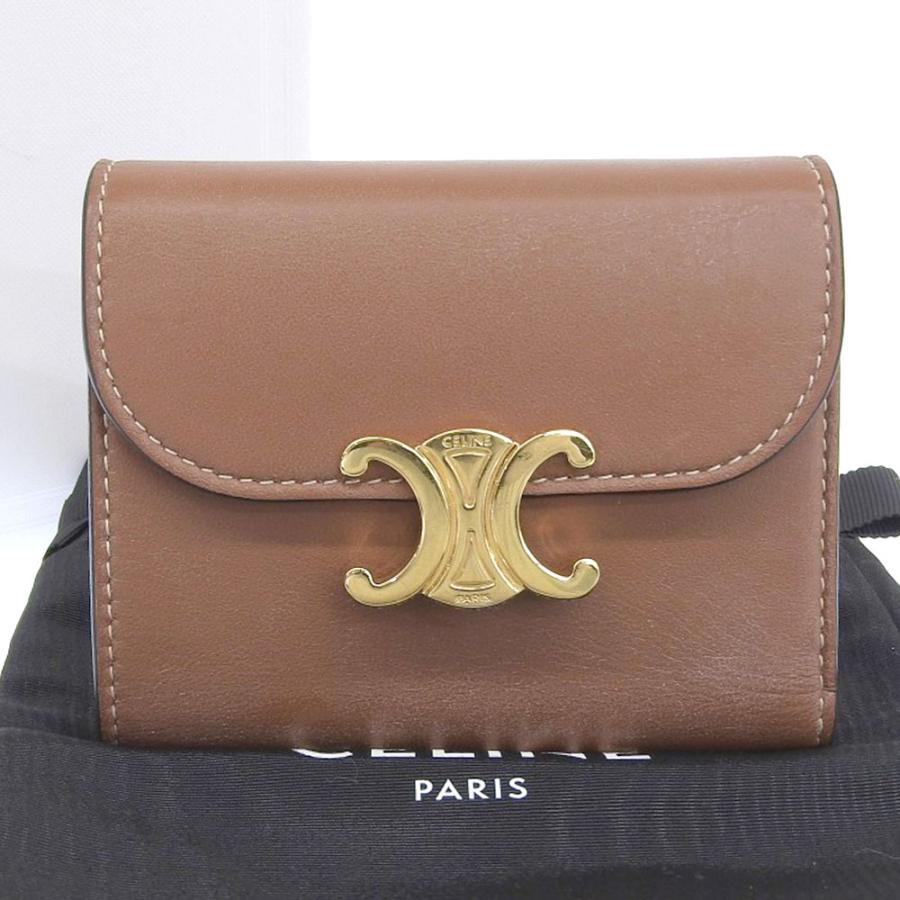 TRIOMPHE セリーヌ CELINE トリオンフ スモール ウォレット フラップ