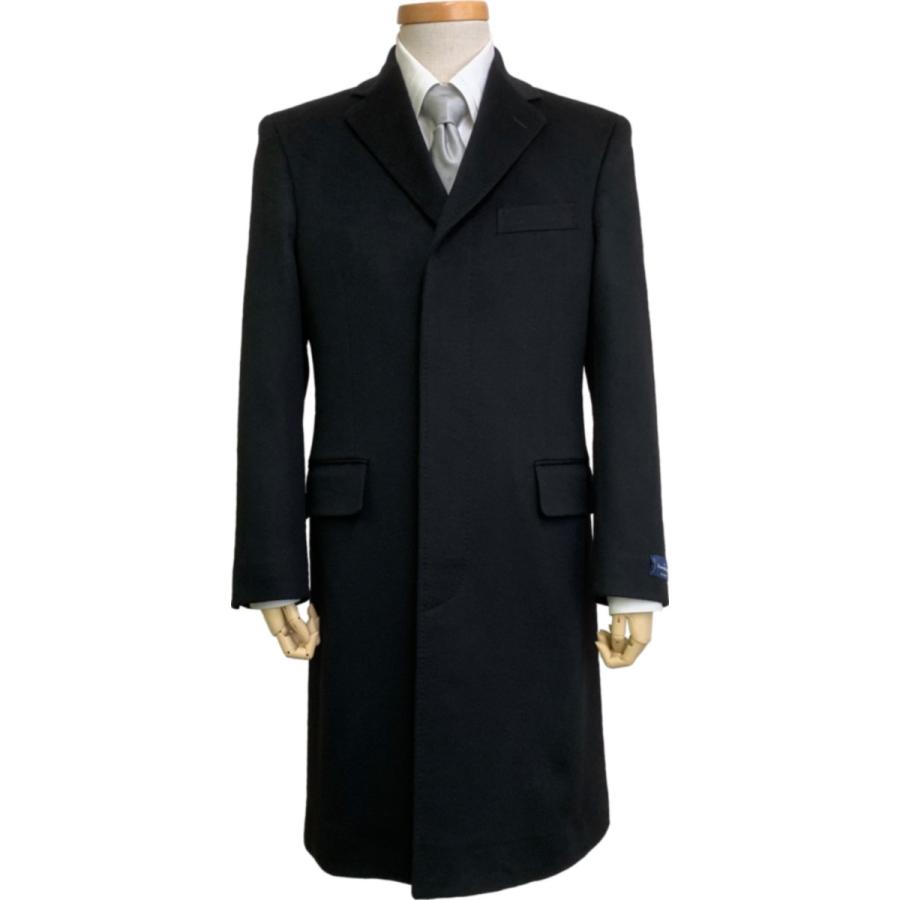 ZEGNA（ゼニア） チェスターコート シングル ロング カシミヤ100％ 黒