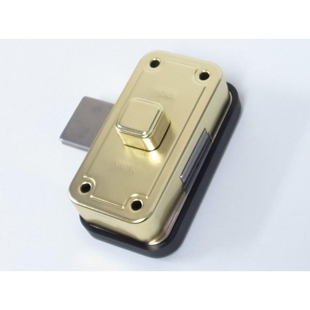 ミワロック U9-NDZ-1AT 面付補助錠 GP色（ゴールド色）受座付 扉厚33