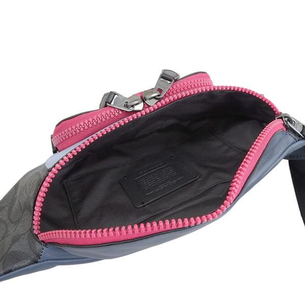 COACH（コーチ） ボディバッグ バッグ ピンク グレーマルチ メンズ