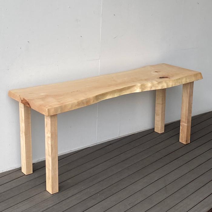 一枚板 無垢 栃 とち トチ カウンター テーブル ハイテーブル 169cm 栃