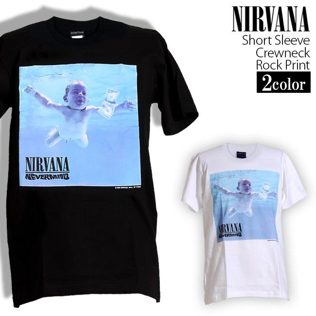 ロックtシャツ バンドtシャツ パンク Nirvana ニルヴァーナ 海を泳ぐ