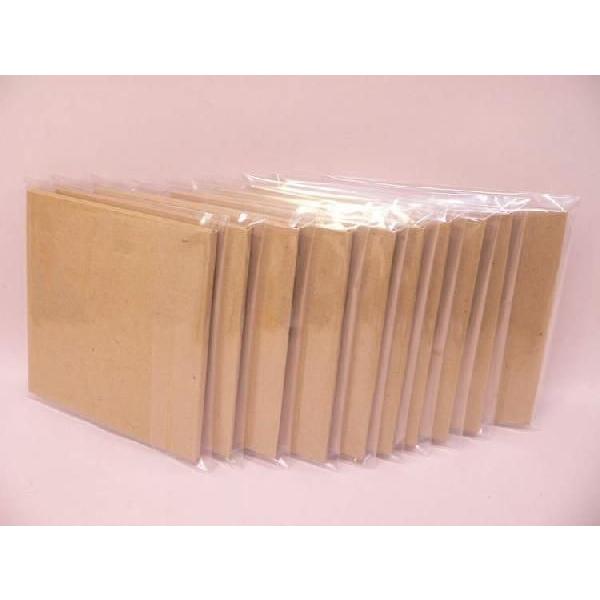 サプライ） CDサイズ クラフト色無地ダブル紙ジャケット（2枚収納