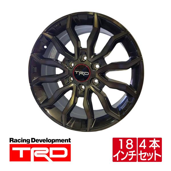 トヨタ純正 TRD 18インチ アルミホイール チタニウムグレー 4本セット