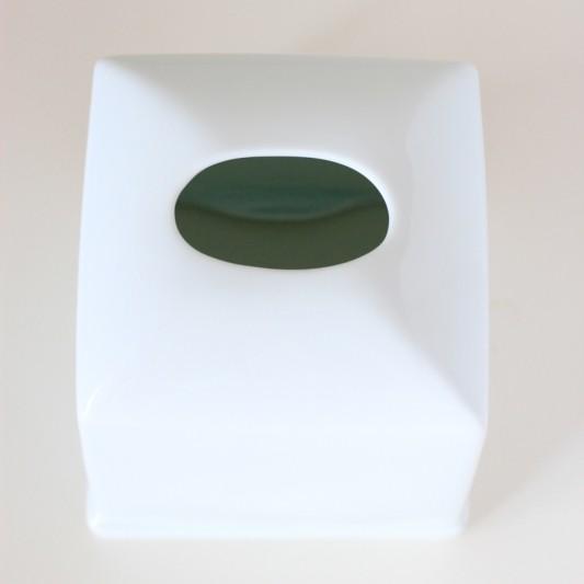 ポーセラーツ 白磁 インテリア スクエアティッシュボックスカバーIII