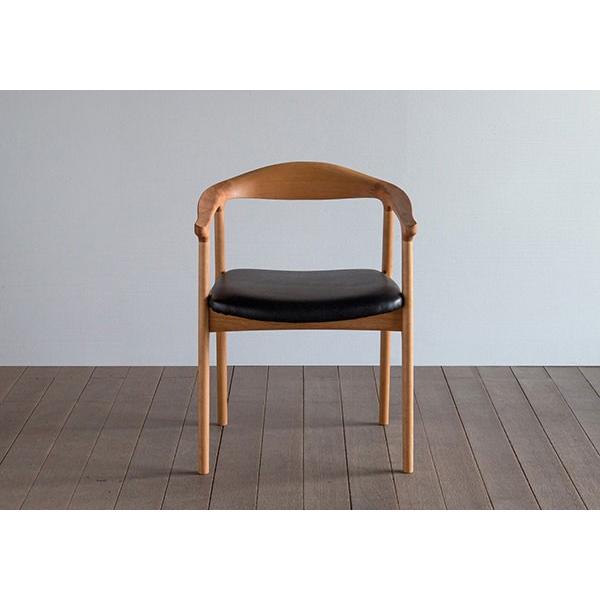 シキファニチア 椅子 ダイニングチェア オメガ2 肘付き ウォールナット