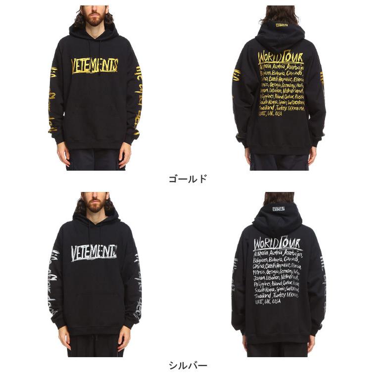 VETEMENTS（ヴェトモン） パーカー メンズ ブランド ロゴ プリント