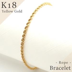 ブレスレット 18金 K18 18k 2連 スクリュー アズキ チェーン ブレス