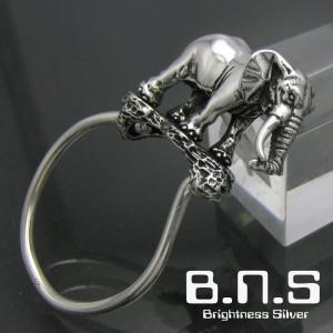 銀の犬、ダックスフントキーリング シルバー925 (キーホルダー、鍵、犬