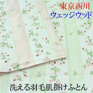 西川（nishikawa） ウェッジウッド 羽毛肌掛け布団 シングル