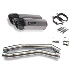 ヨシムラUSA R-77 デュアル スリップオン ステンレス マフラー