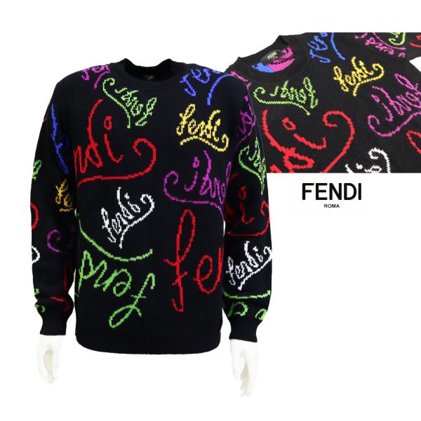 FENDI（フェンディ） メンズ ニット クルーネックセーター マルチ