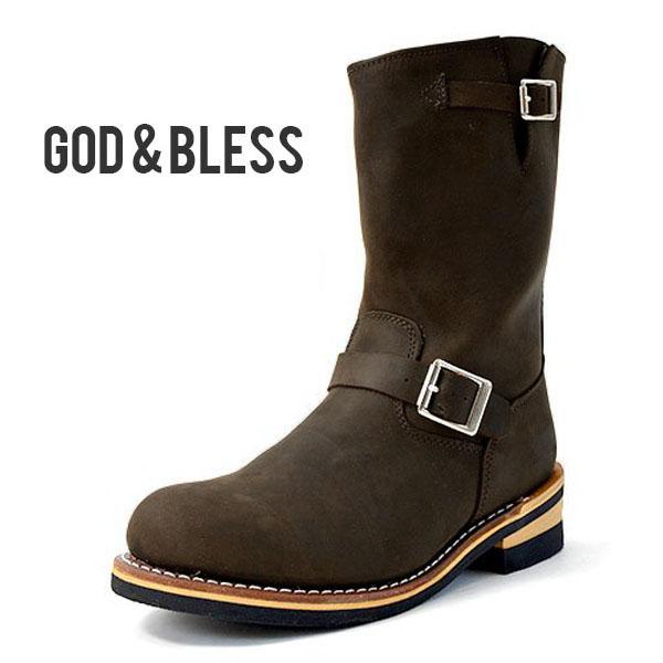 エンジニアブーツ メンズ レディース ブーツ ブラウン 茶 本革 レザー