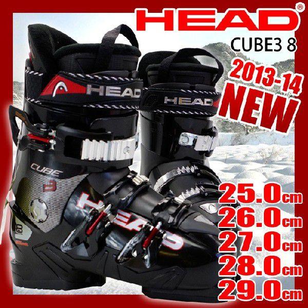 HEAD（ヘッド） スキーブーツ HEAD CUBE3 8 ブラック メンズ 25.0/26.0