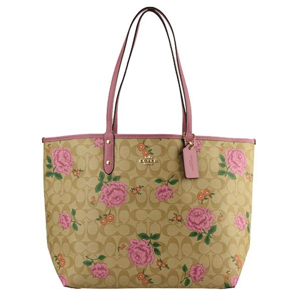 COACH（コーチ） バッグ トートバッグ シグネチャー リバーシブル 花柄