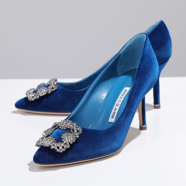 MANOLO BLAHNIK（マノロブラニク） パンプス HANGISI FMC VELVET 070
