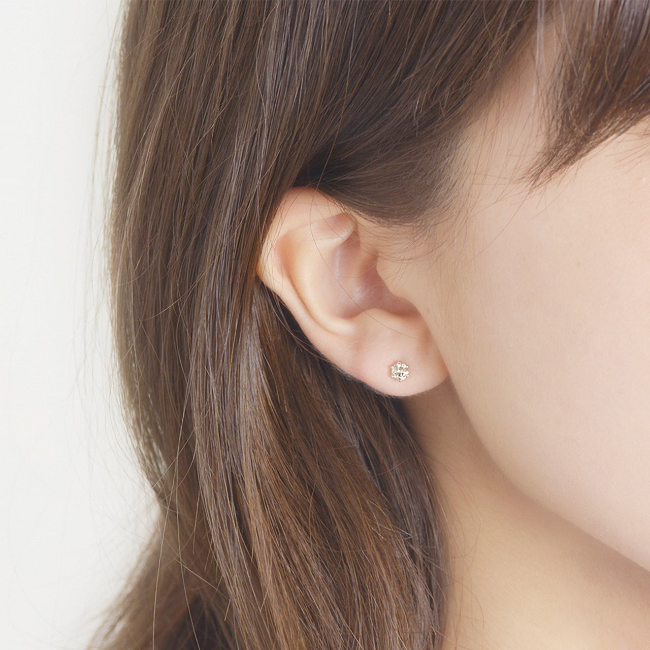 ドラマ着用】プラチナ ダイヤモンド ピアス（0.3ct） （7282157617309