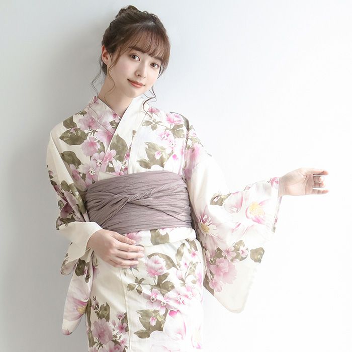 1人で簡単着付け!】セパレート浴衣 4点セット 二部式浴衣 A (rg