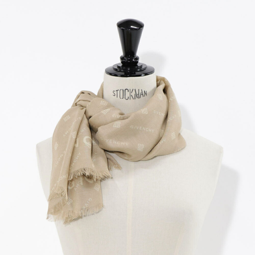 GIVENCHY ストール ポリノジック カシミヤ 4Gロゴ 大判 – LE CHIEN