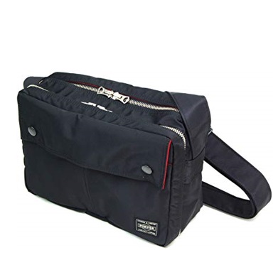 ポーターエルファイン スクエアショルダーバッグ – 裏地が赤！ポーター