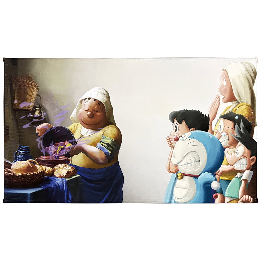 映画ドラえもん のび太の絵世界物語』名画ファブリックボード「牛乳を
