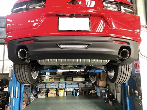 シボレー カマロ ワンオフ マフラー 【型式：－】 | ワンオフ製作事例