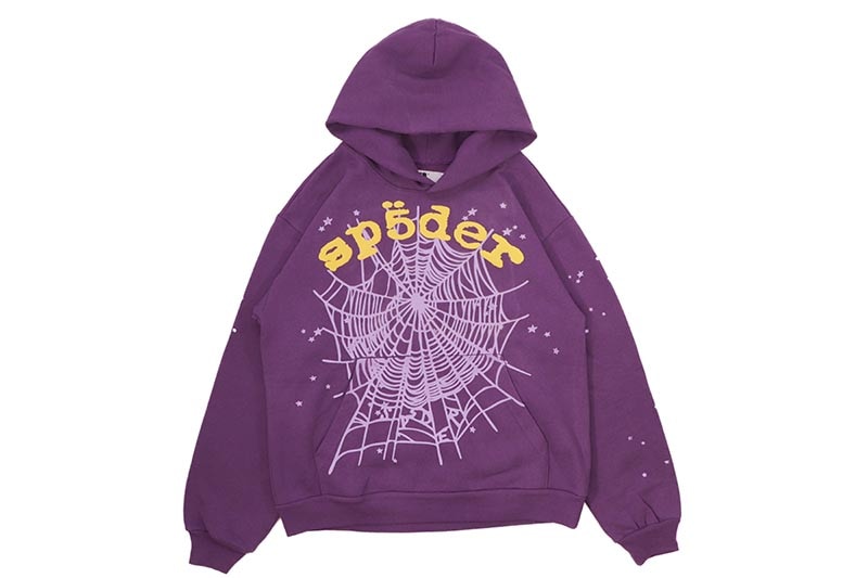 SP5DER PURPLE STAR OG WEB V2 HOODIE | Brand,S-Z,SP5DER