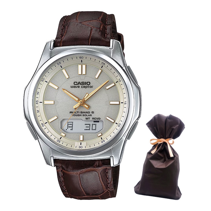 CASIO カシオ メンズ 電波ソーラー 腕時計 ウェーブセプター wave