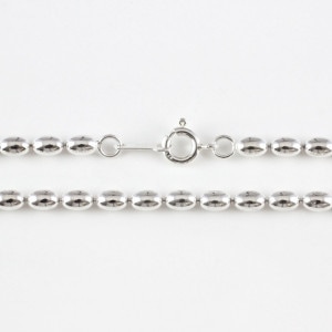 001BR200 SV925製変形ボールチェーン 太さ2.0mm - 卸シルバーチェーン