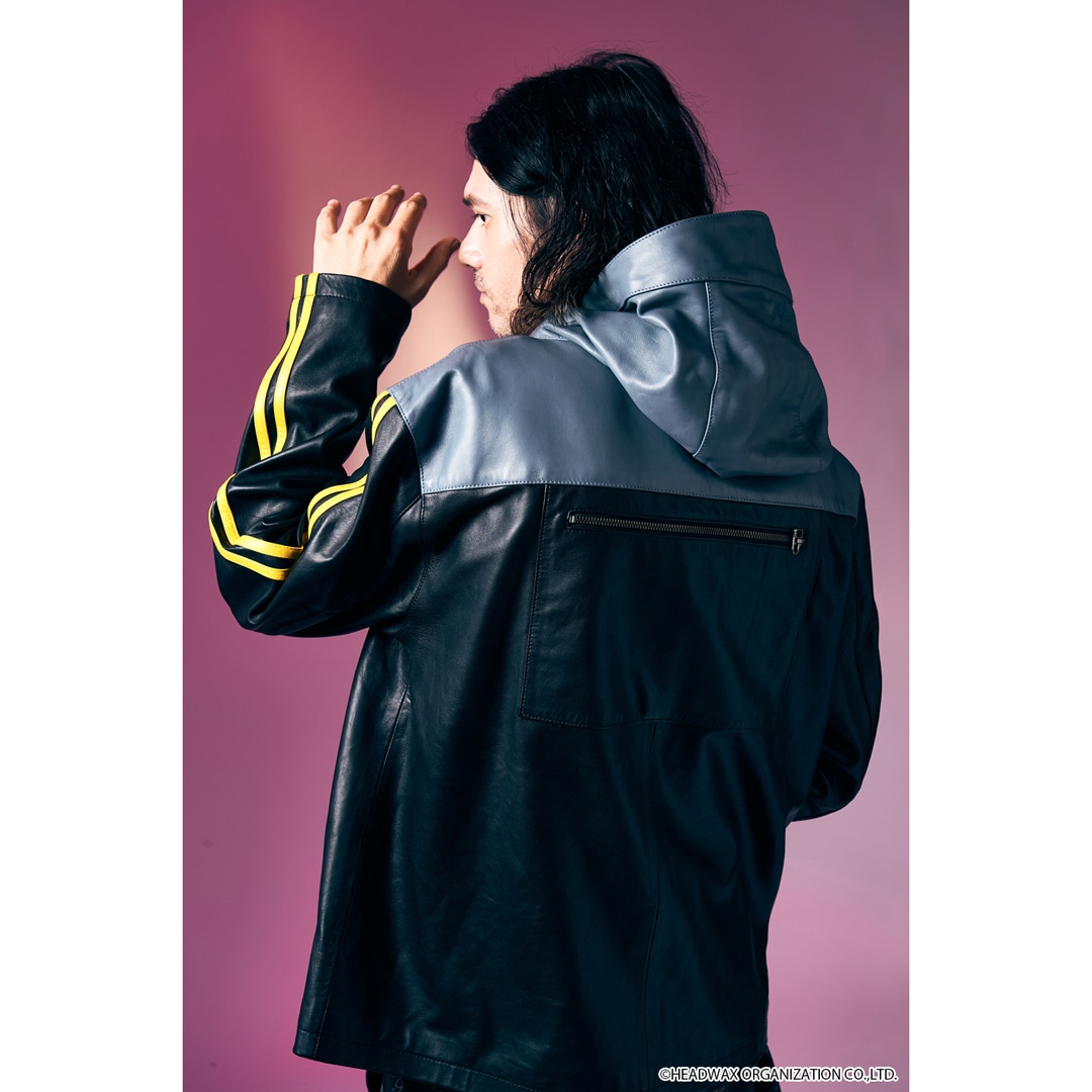 レザーパーカー vkei fuga archive lgb ekam エディ レザーパーカー