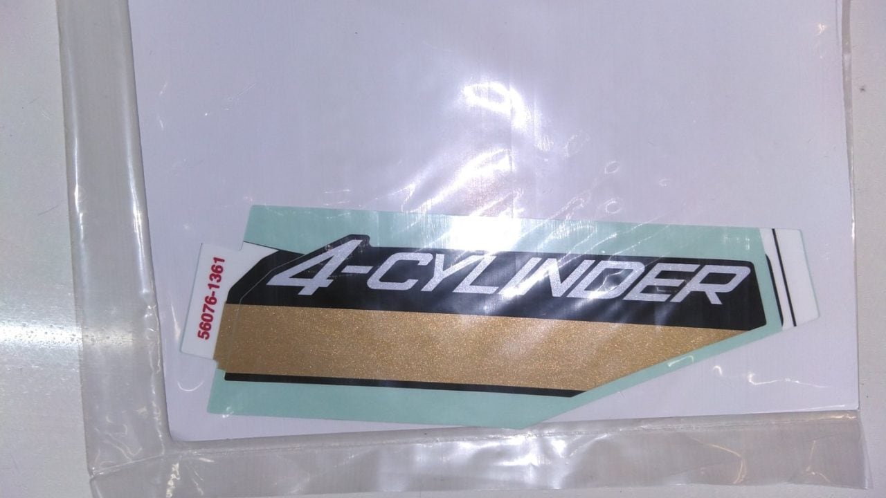 ZX-25R 4-CYLINDERステッカー 56076-1361/56076-1357-SR5-1