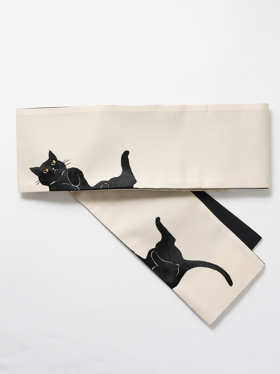 下駄草履「 ごろん猫 」(FREE ブラック): ふりふ ｜ミマツグループ