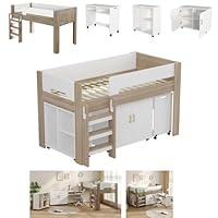 Amazon｜ロフトベッド パイプベッド シングル ロータイプ 耐荷重150kg