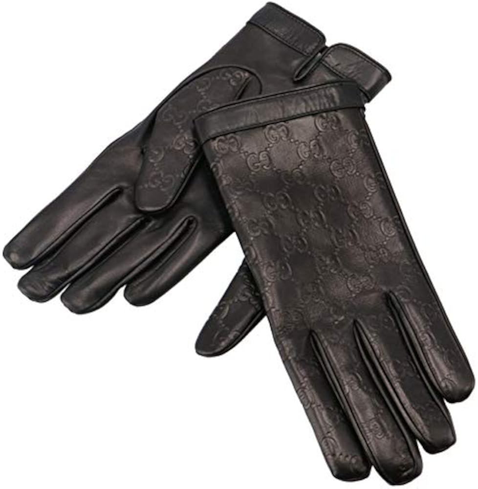 Amazon | [グッチ] グローブ メンズ NAPPA GG 手袋 NERO 434211-B6500