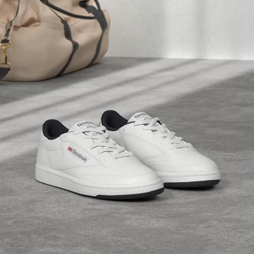 Reebok Tênis masculino Club C 85, casual, moderno, branco, Int