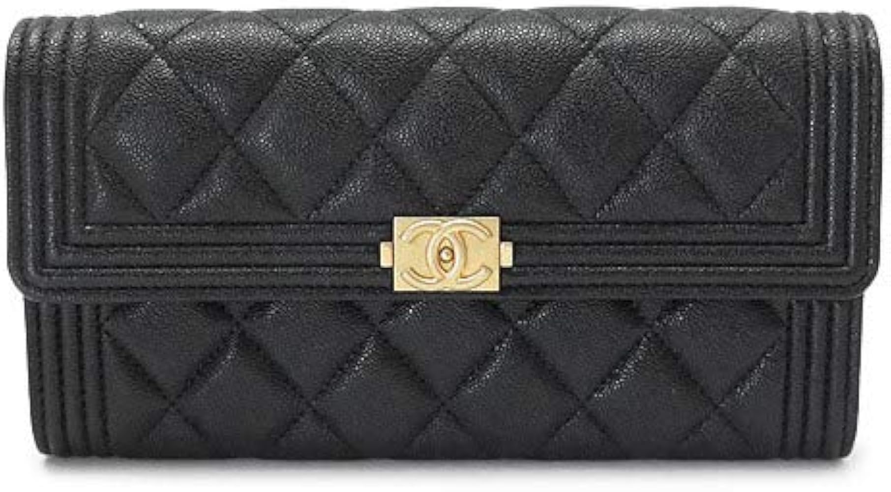 Amazon | [シャネル] 長財布 A80286 Y83621 BLACK/GD レディース 財布