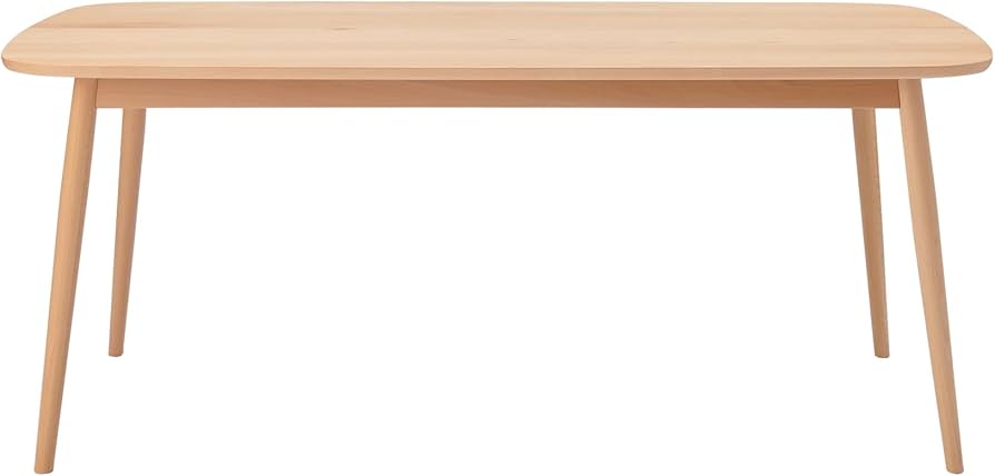 Amazon.co.jp: MUJI 無印良品 ブナ材テーブル 幅180×奥行85×高さ72cm