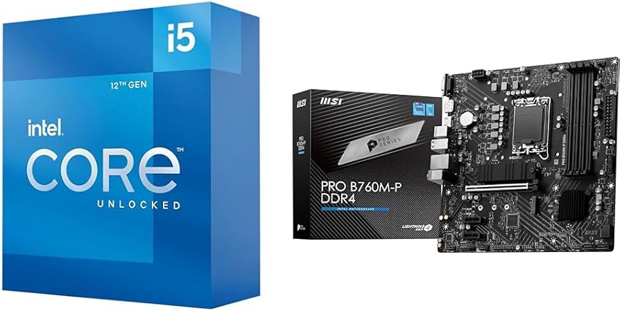 Amazon.com: Intel Core i5-12600K Desktop Processor + MSI PRO B760M