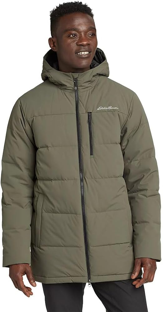 Eddie Bauer Men's Essential Down Parka, Sprig, Small at Amazon