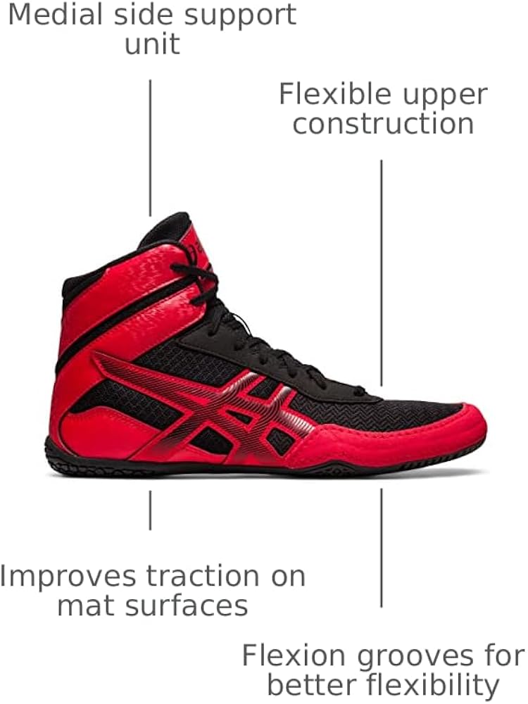 Amazon.com | ASICS Men's MATCONTROL 3 Wrestling Shoes, 6, Black