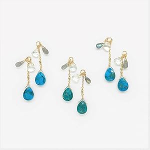 Amazon | [アガット] K10ターコイズピアスチャーム | チャーム 通販