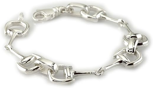 Amazon | ホースビットリンクブレスレット スターリングシルバー, 7