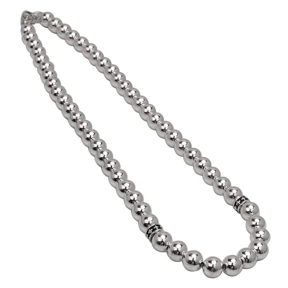 Amazon | [silver KYASYA]シルバー925 ボールチェーンネックレス 太め
