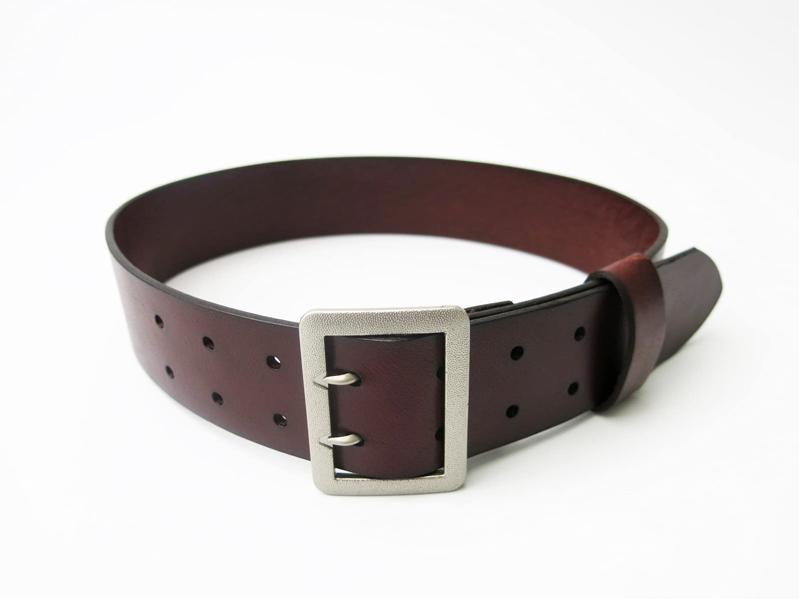 Amazon | WW2 ナチスドイツ軍 後期型 将校用ベルト 茶色 牛革製 精密