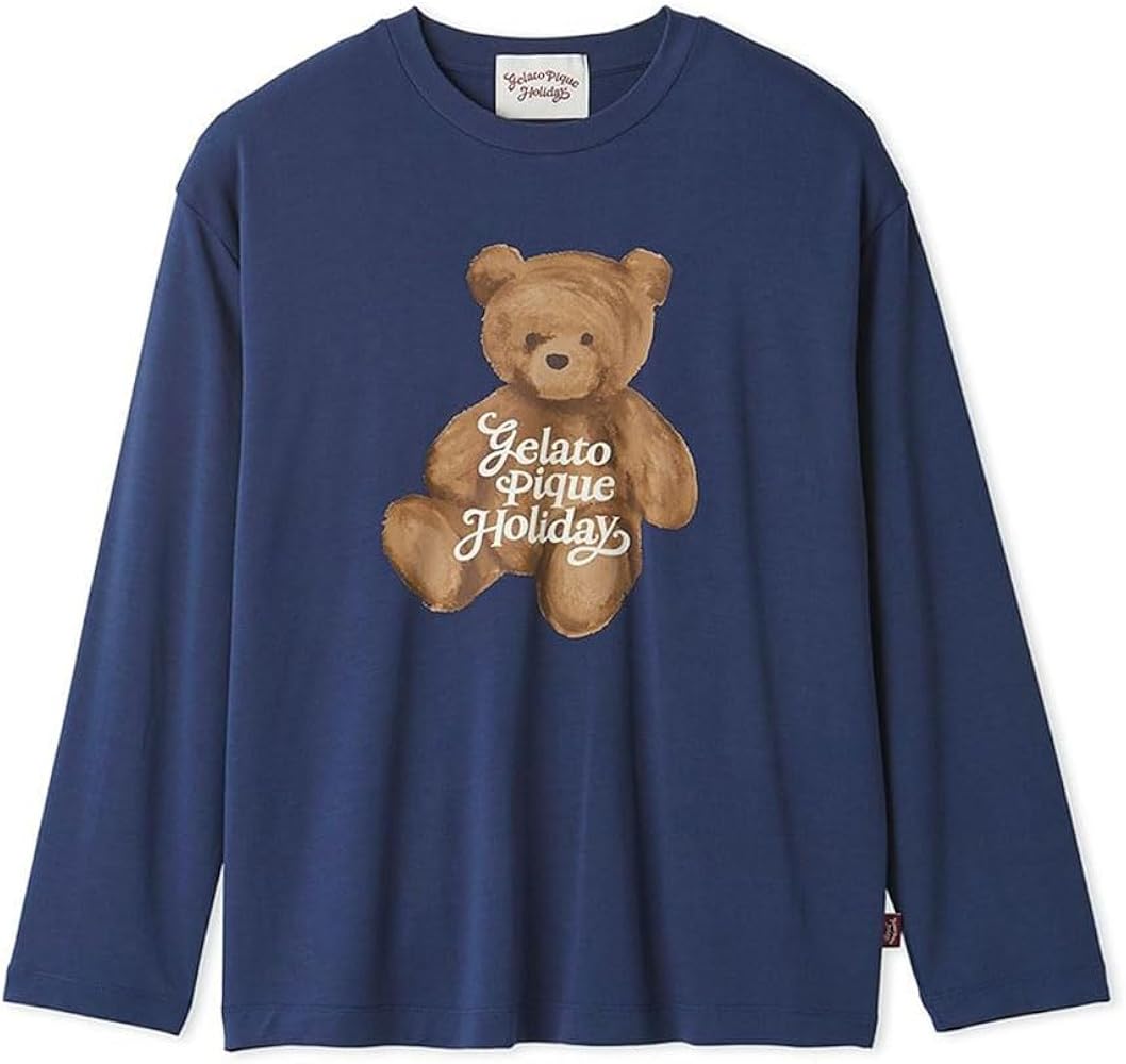 Amazon | ジェラートピケ オム メンズ HOLIDAY ベアワンポイントロング