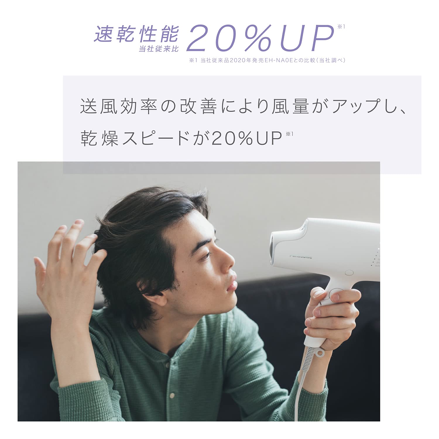 Amazon.co.jp: Panasonic EH-NA0G-A Nanocare Hair Dryer, High