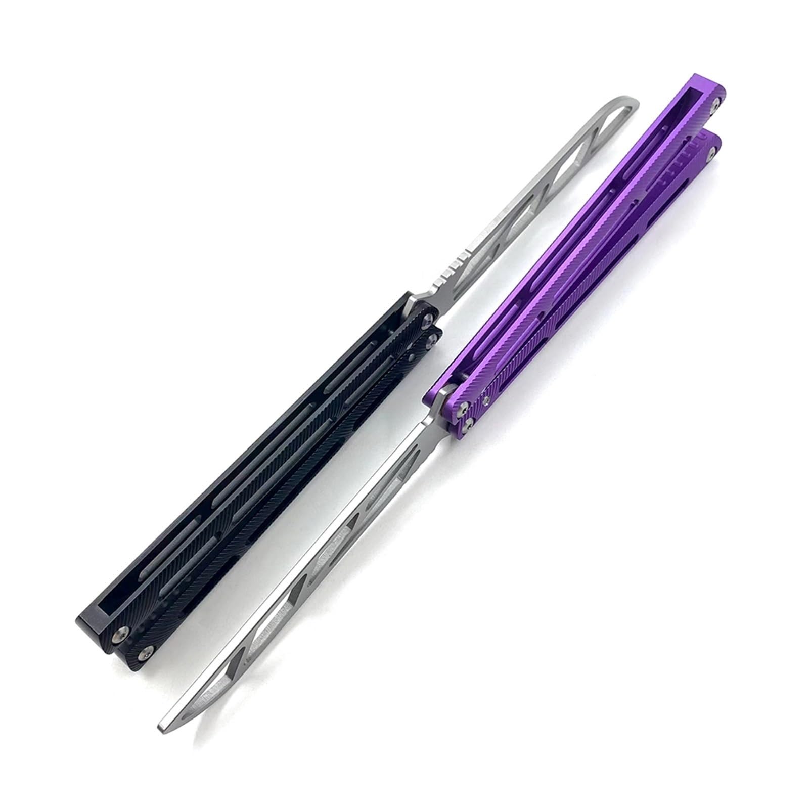 Amazon | 練習用バタフライナイフトレーナー、確実なスプリングラッチ