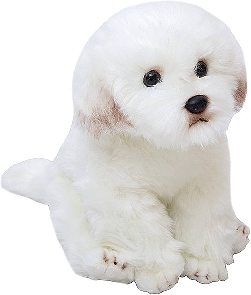Amazon.co.jp: マルチーズ犬のぬいぐるみのシミュレーション、小さな