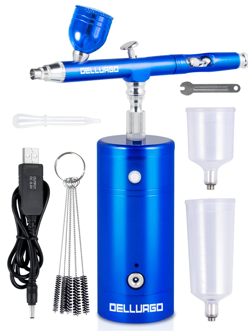 Amazon.co.jp: エアブラシ コンプレッサー セット 充電式 ダブル